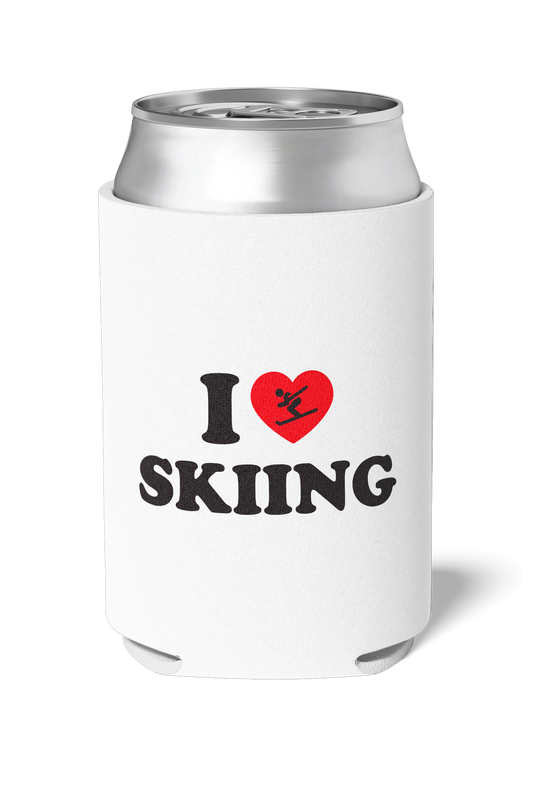 I Love Skiing - White