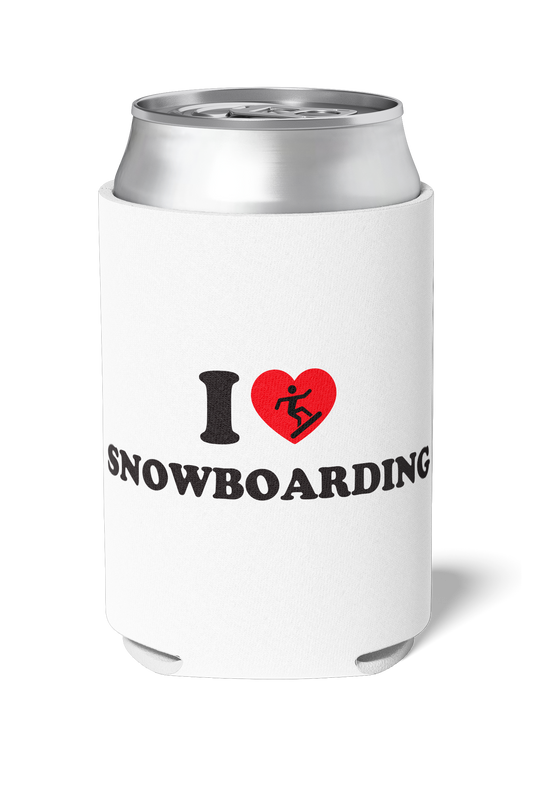 I Love Snowboarding - White