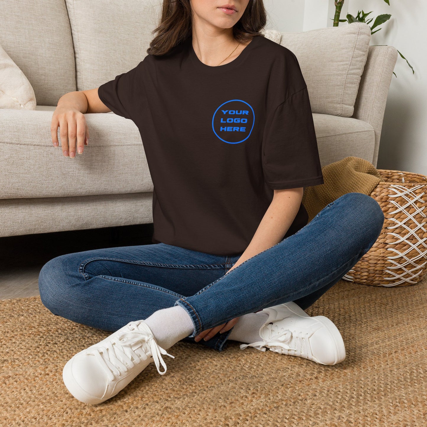 Custom Logo T-Shirt Front & Back