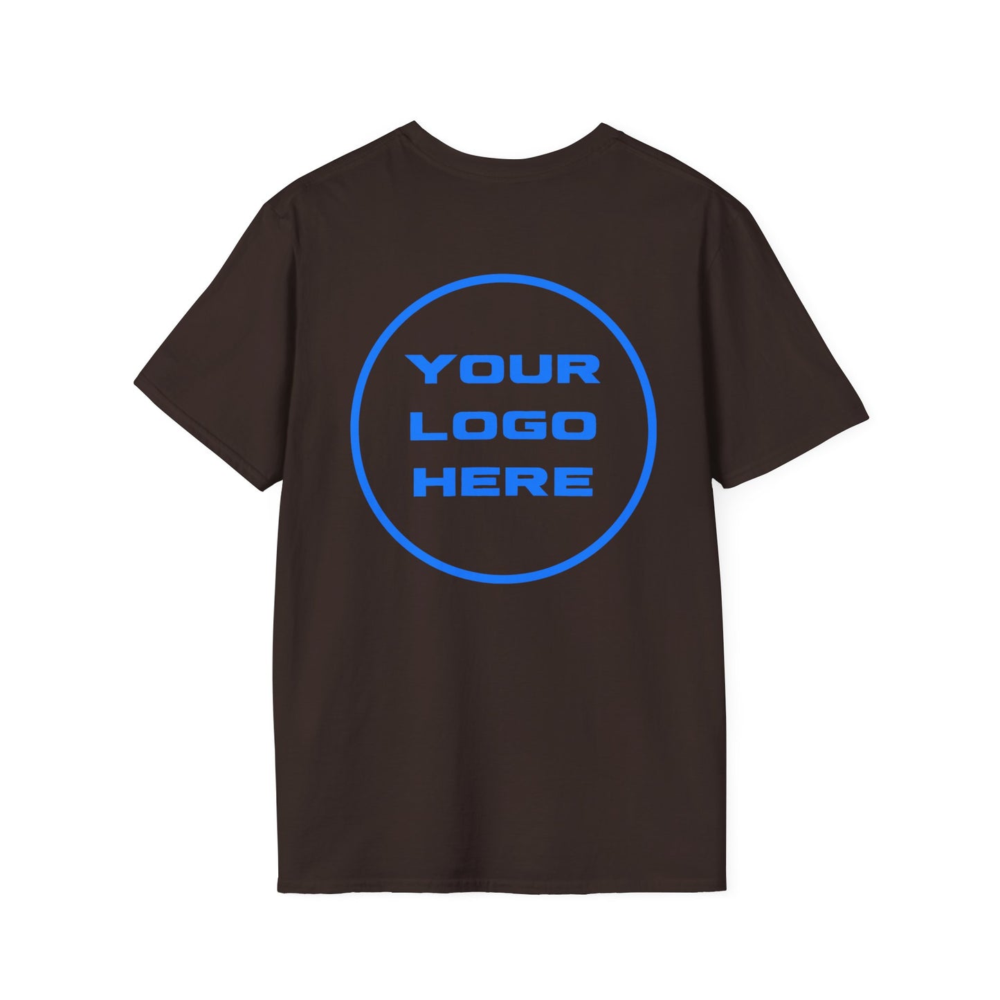 Custom Logo T-Shirt Front & Back