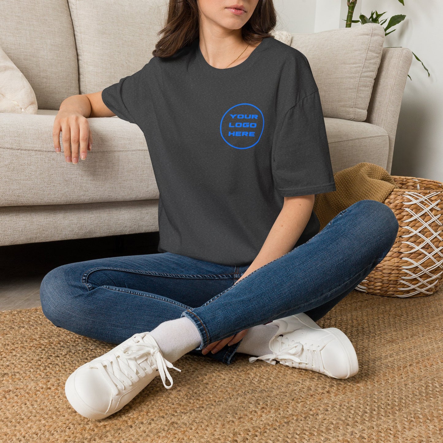 Custom Logo T-Shirt Front & Back