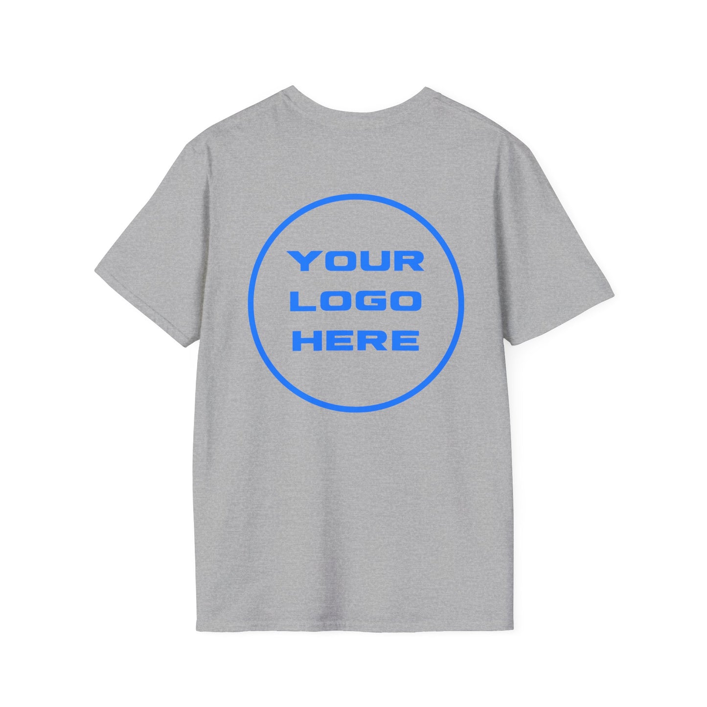Custom Logo T-Shirt Front & Back