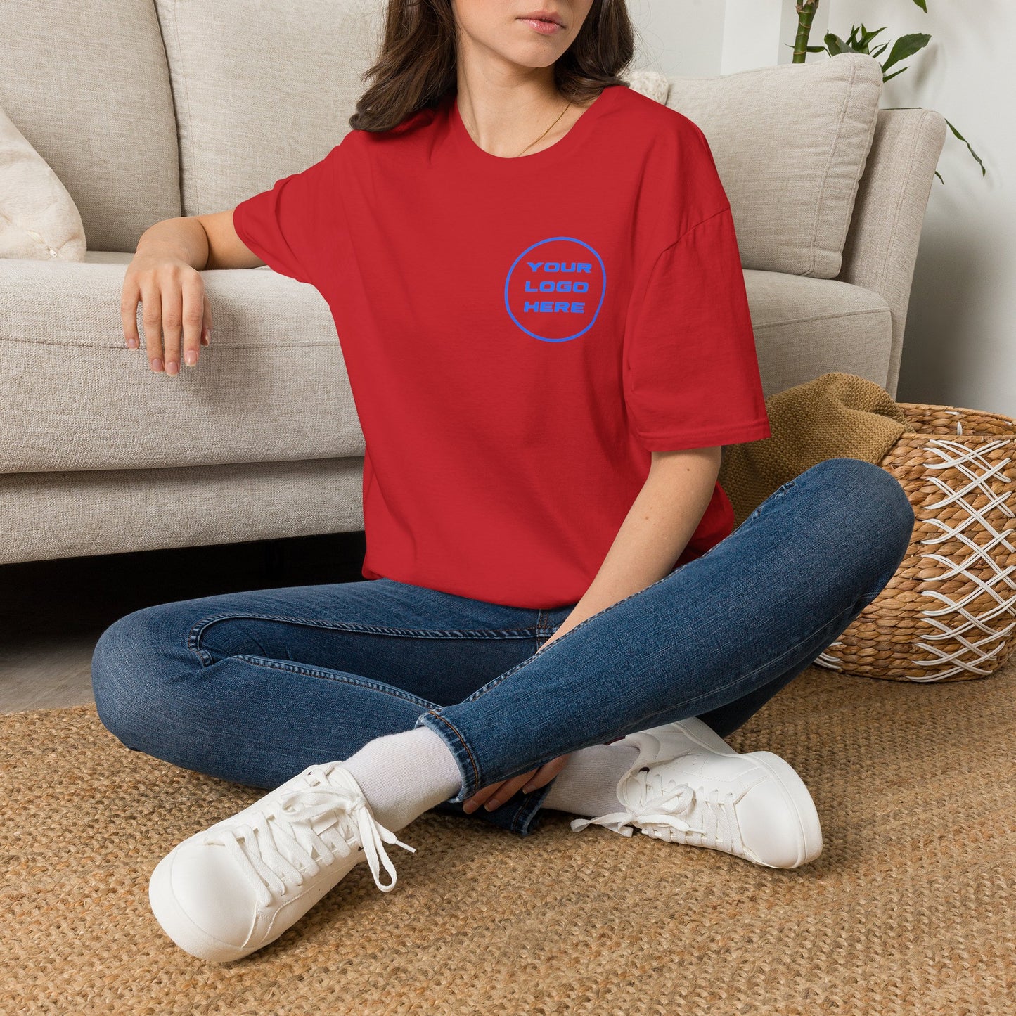 Custom Logo T-Shirt Front & Back