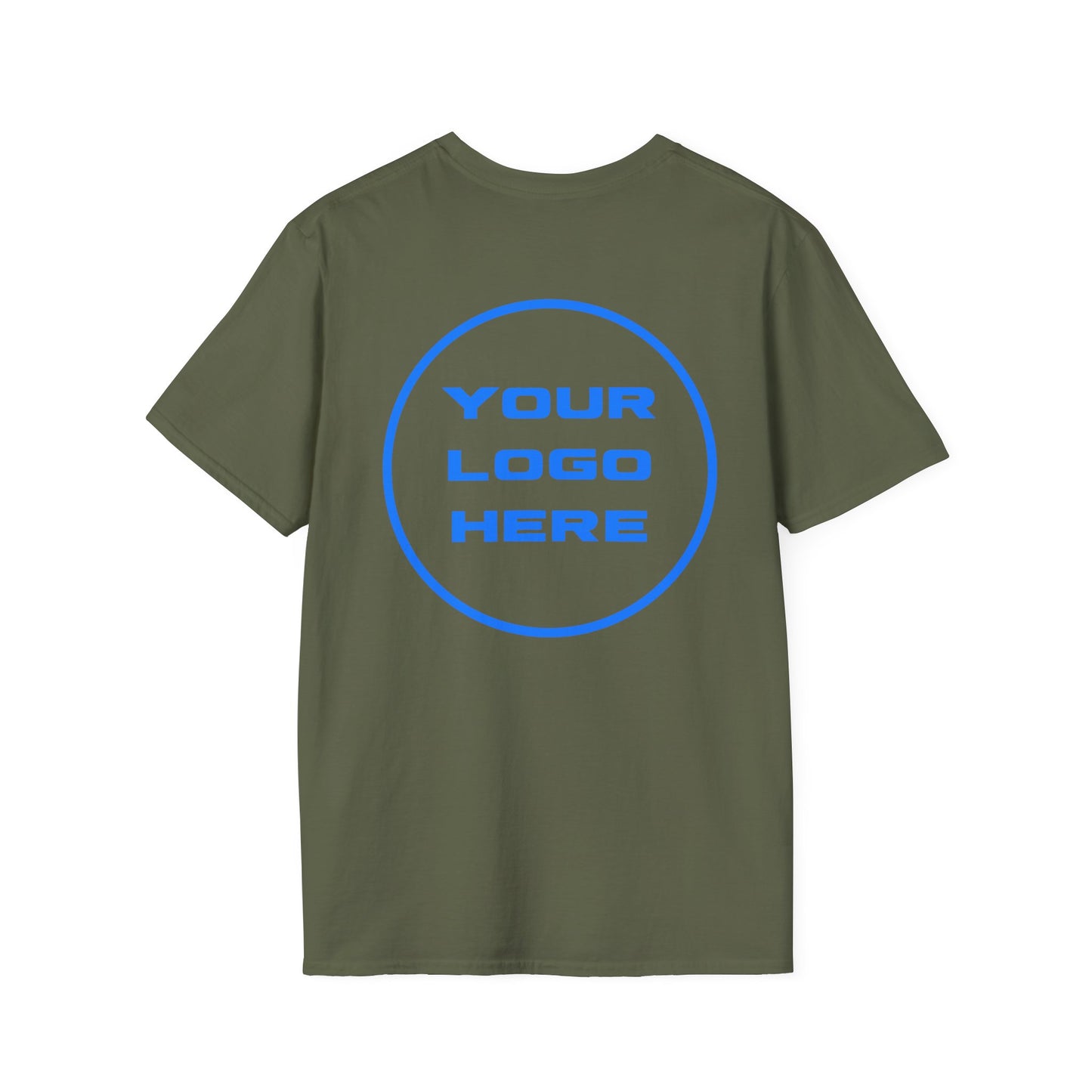 Custom Logo T-Shirt Front & Back