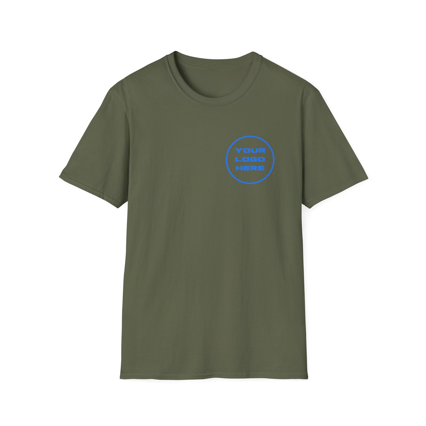 Custom Logo T-Shirt Front & Back