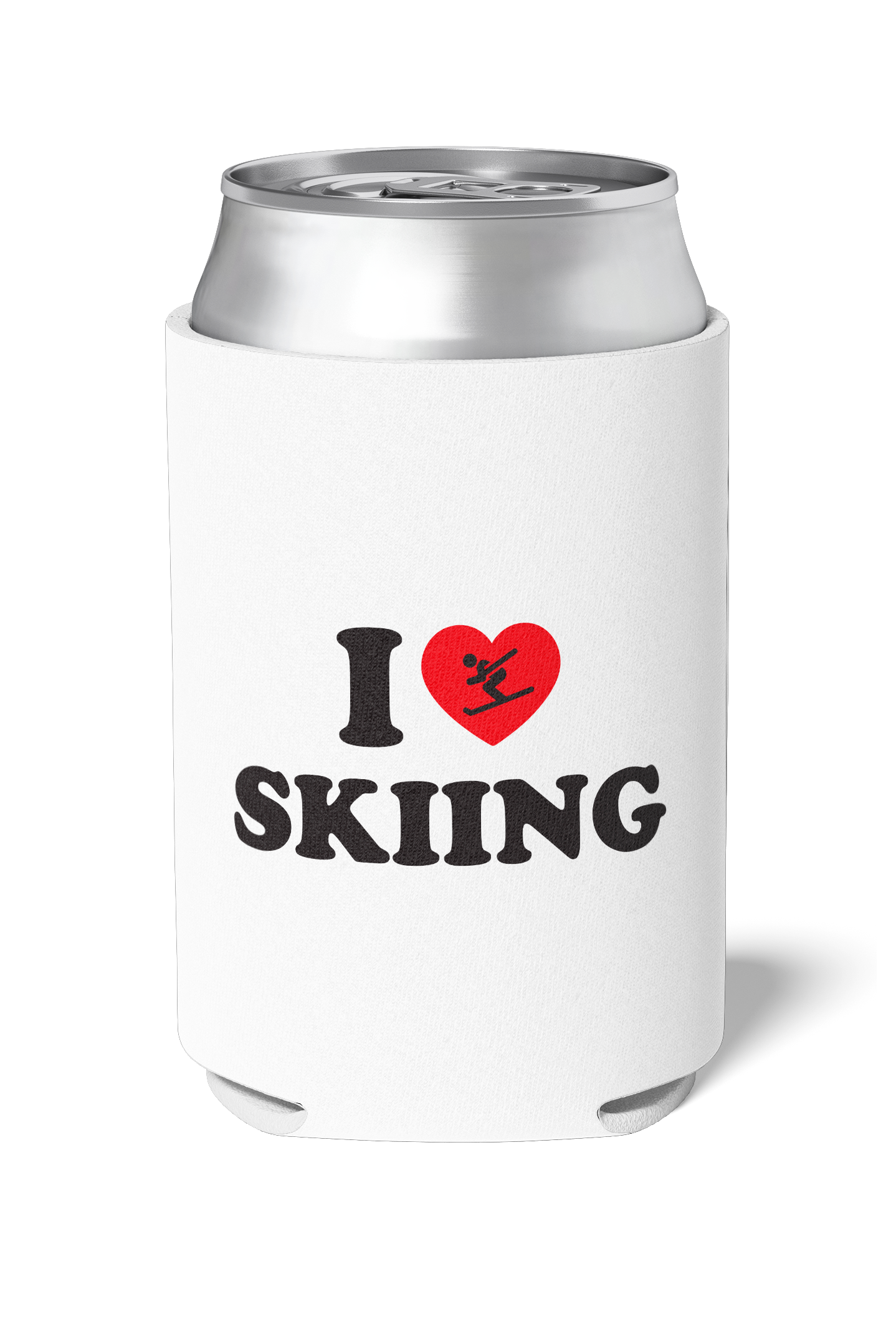 I Love Skiing - White