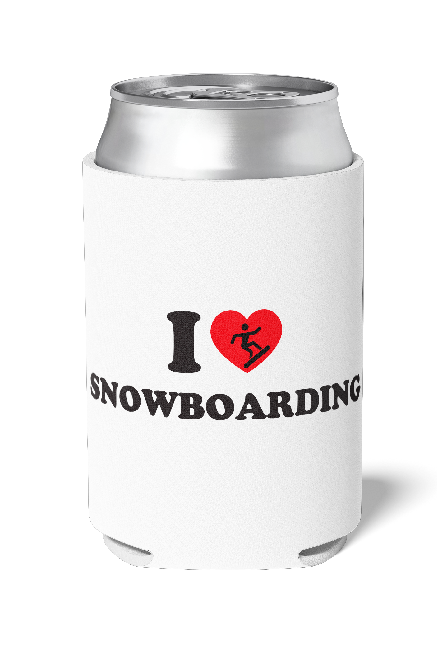 I Love Snowboarding - White