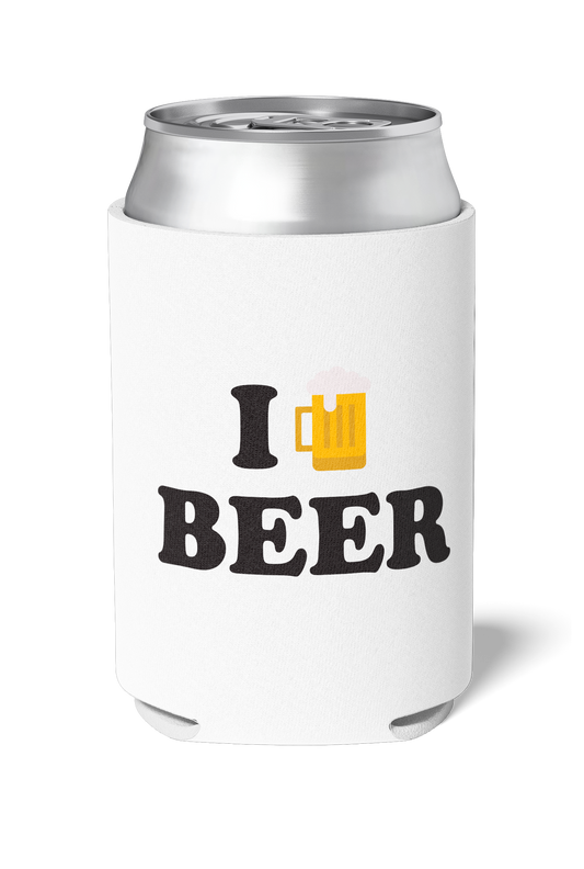 I Love Beer - White