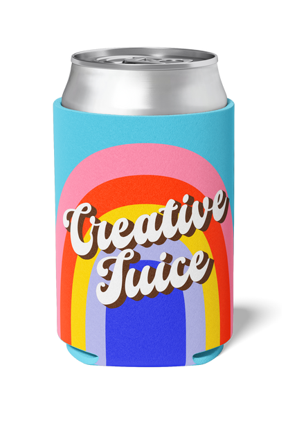 Rainbow Creative Juice neoprene koozy by killer Koozys / Stubby Holder