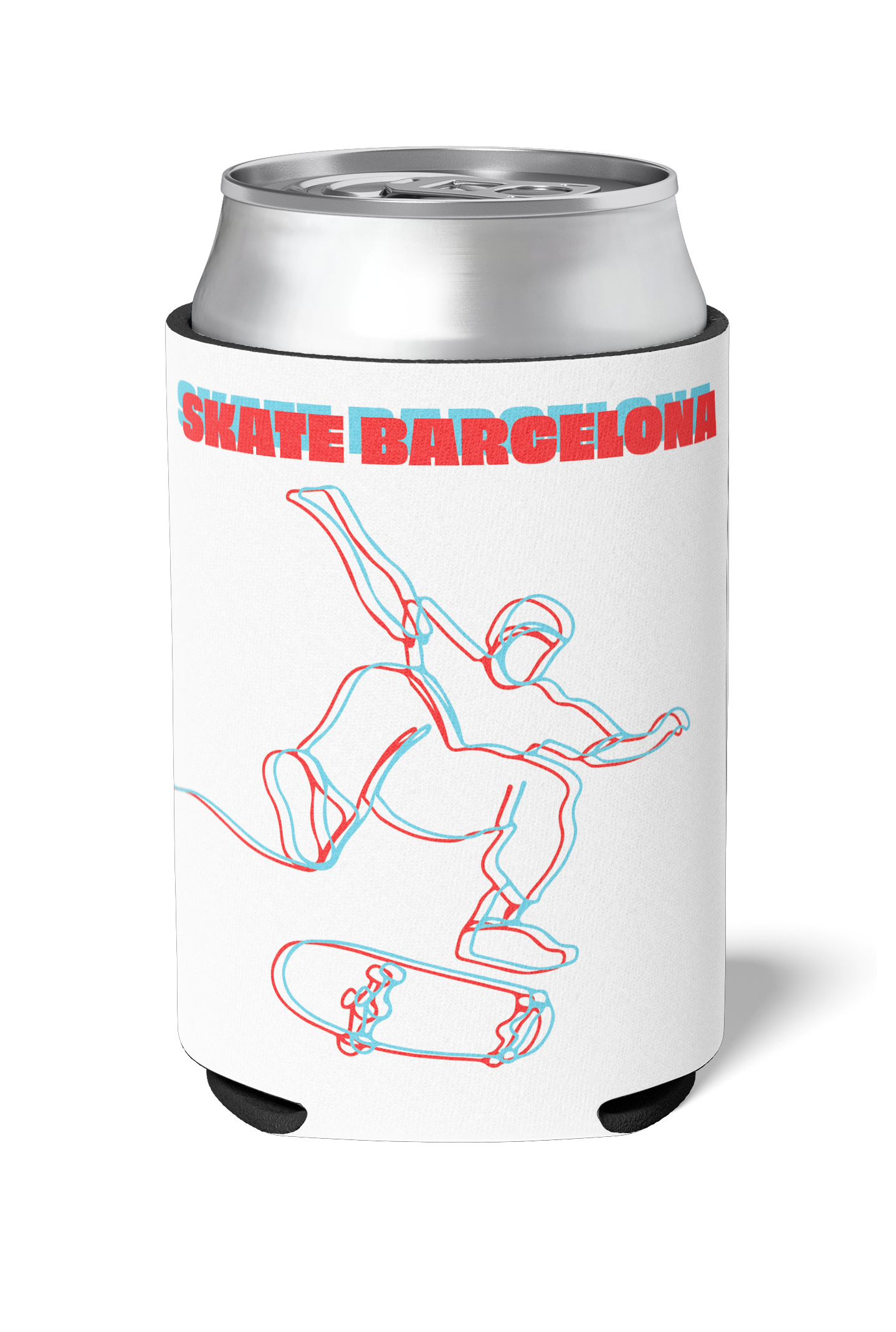 3D Skate Barcelona lines killer koozys white 