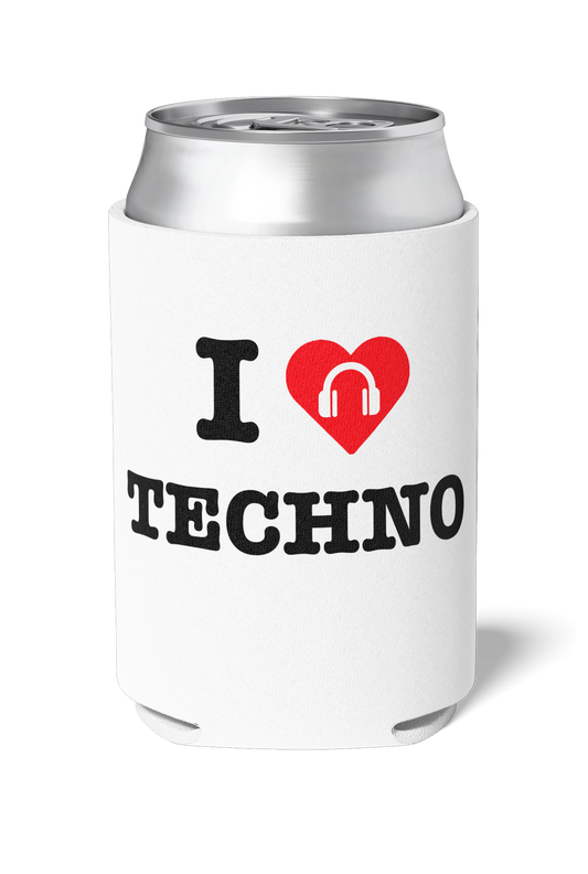 I Love Techno - White